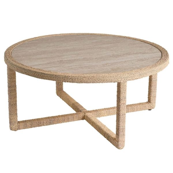 Table Basse Abaca Oasis, Travertin Beige