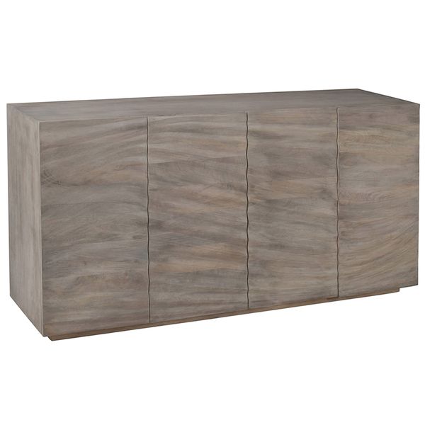 Buffet 4 portes Drift, Marron Clair