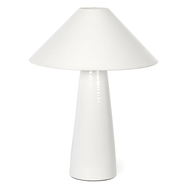 Lampe de table ceramique Koda, Blanc