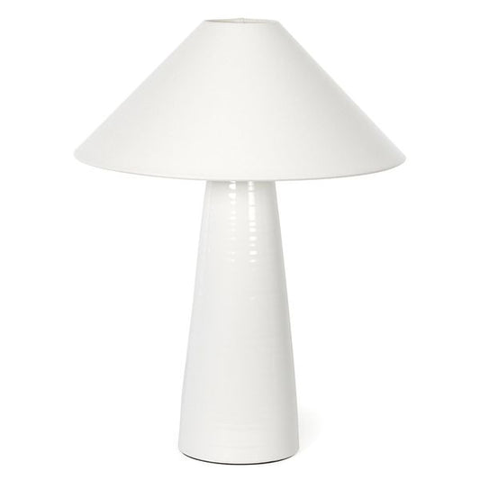 Lampe de table ceramique Koda, Blanc
