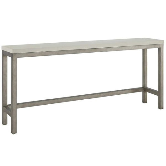 Console Oasis avec Tabourets, Nickel Ancien