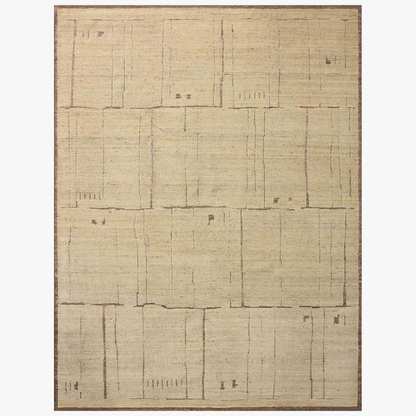 Tapis Beckham BEC-01 Loloi, Marron/Ivoire Ancien