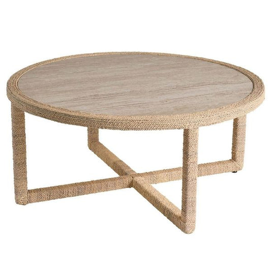 Table Basse Abaca Oasis, Travertin Beige