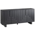 Buffet 4 portes Dylan, Noir