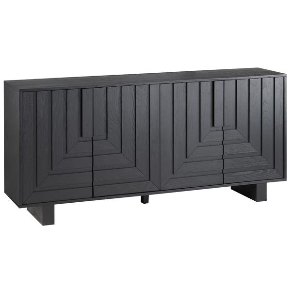 Buffet 4 portes Dylan, Noir