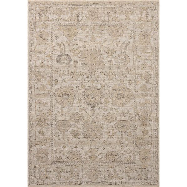Tapis Milena MLE-08 Loloi, Ivoire/Sable