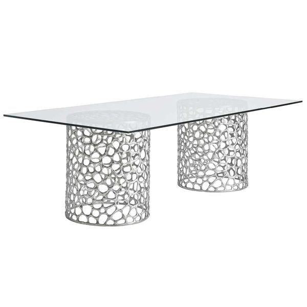 Table a Manger Rectangulaire Corail, Nickel Ancien